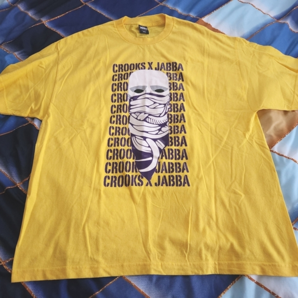Crooks x Jabba Graphic T-Shirt Size  Xxl Yellow